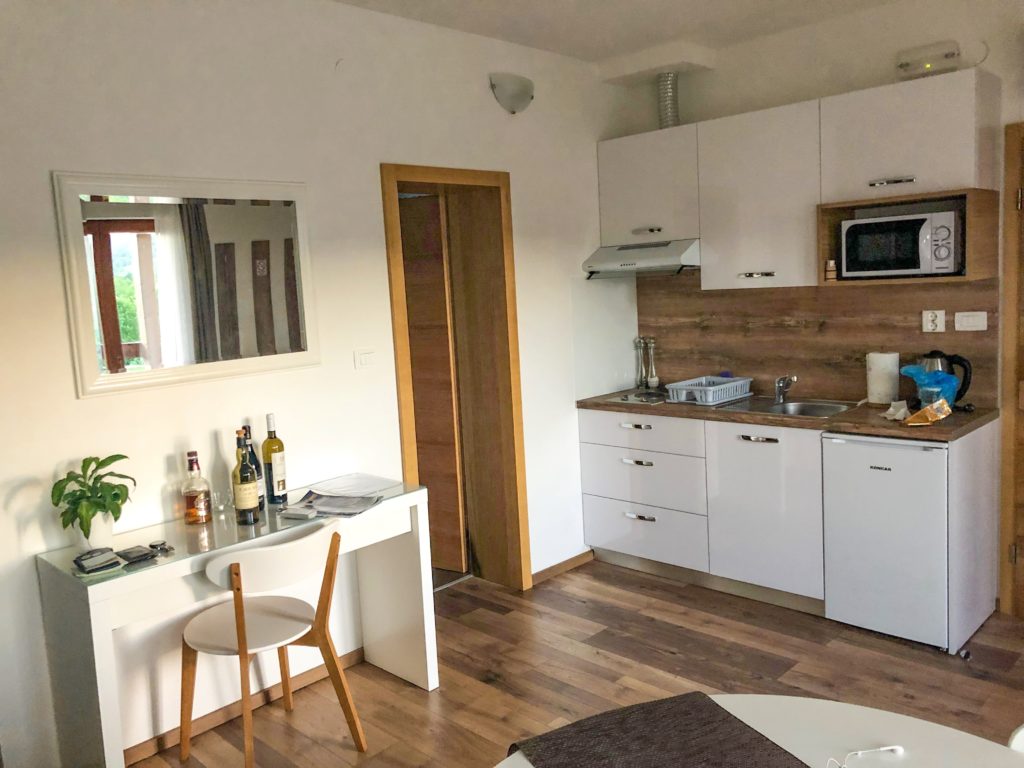 Cozinha do Apartmani Buric dez dicas do Parque Plitvice na Croácia