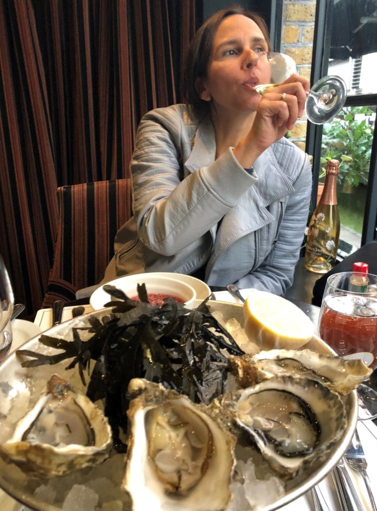 Ostras no Bentleys onde comer em Londres