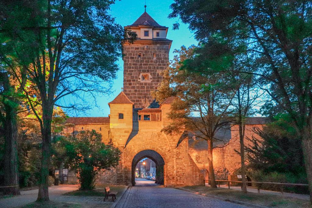 Entrada da cidade de Rothenburg Ob Der Tauber