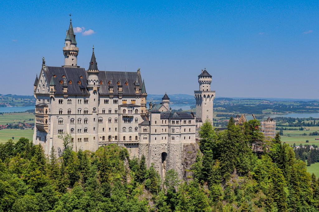 Vista do castelo Neuschwanstein