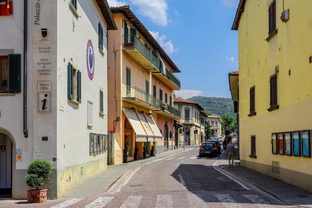 Rua de Greve na rota de vinho Chianti