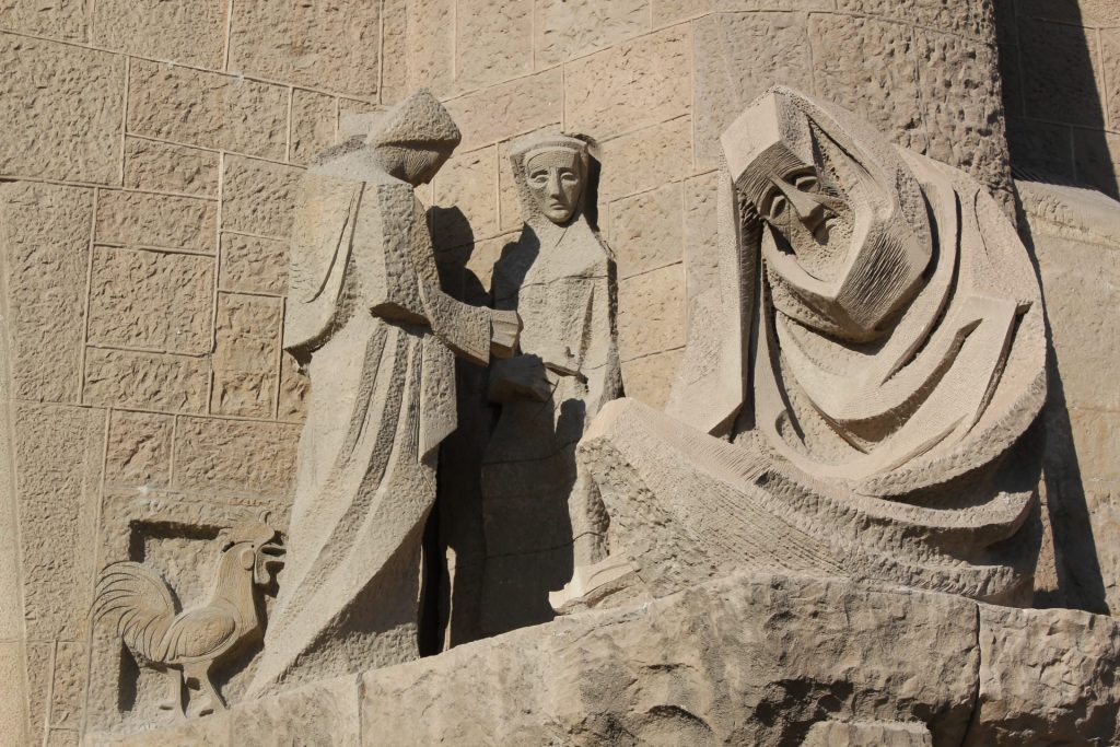 A negação de Pedro Sagrada Família Barcelona